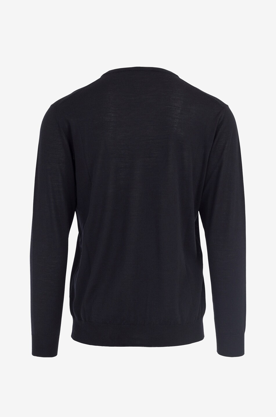 BONGÉNIE Pull léger en laine mérinos et soie Homme NOIR 2