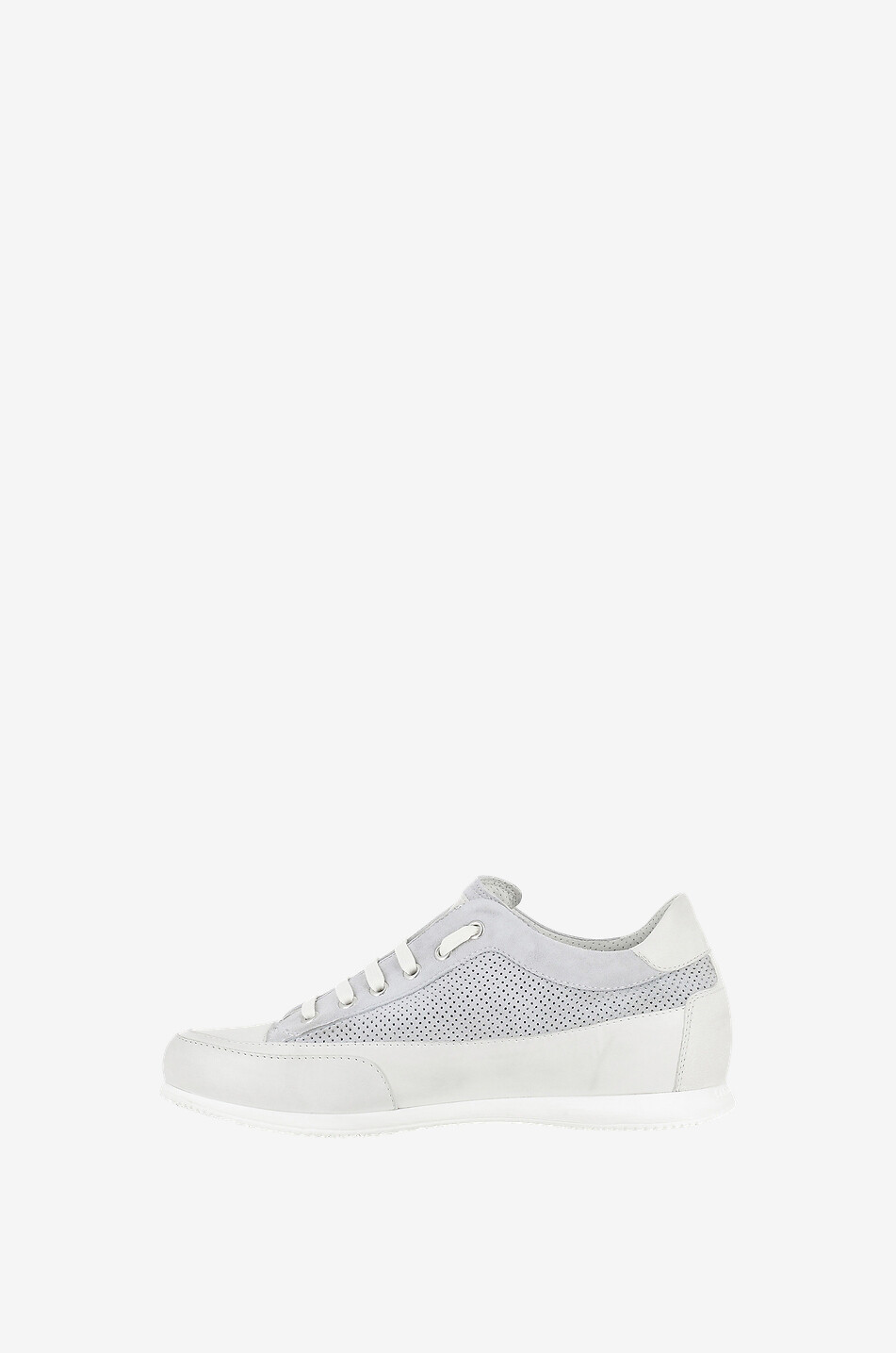 CANDICE COOPER Rock S33 suede and leather sneakers Women LIGHT GREY 5