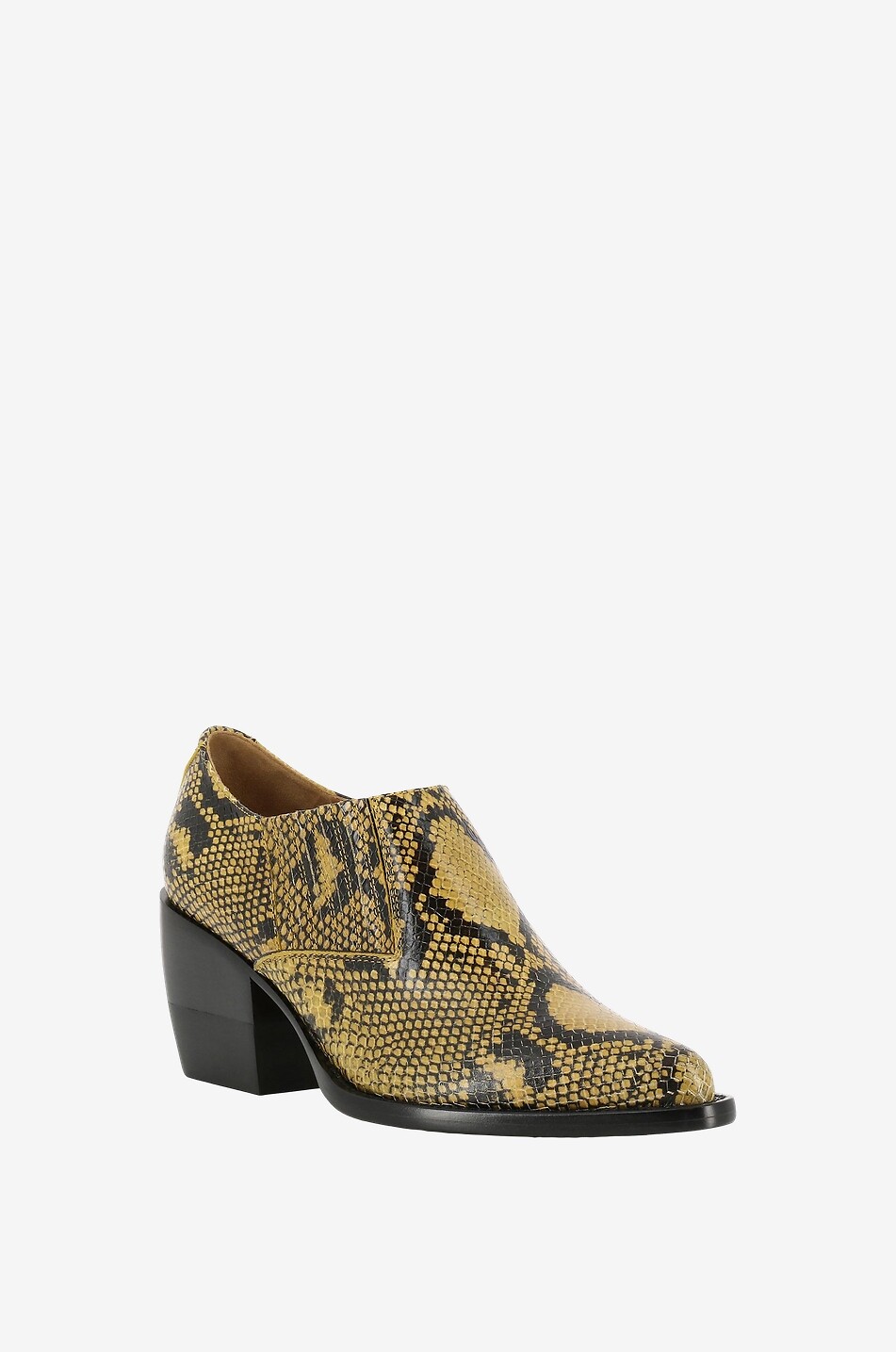 CHLOE Bottines en cuir texturé Rylee Femme CAMEL 1