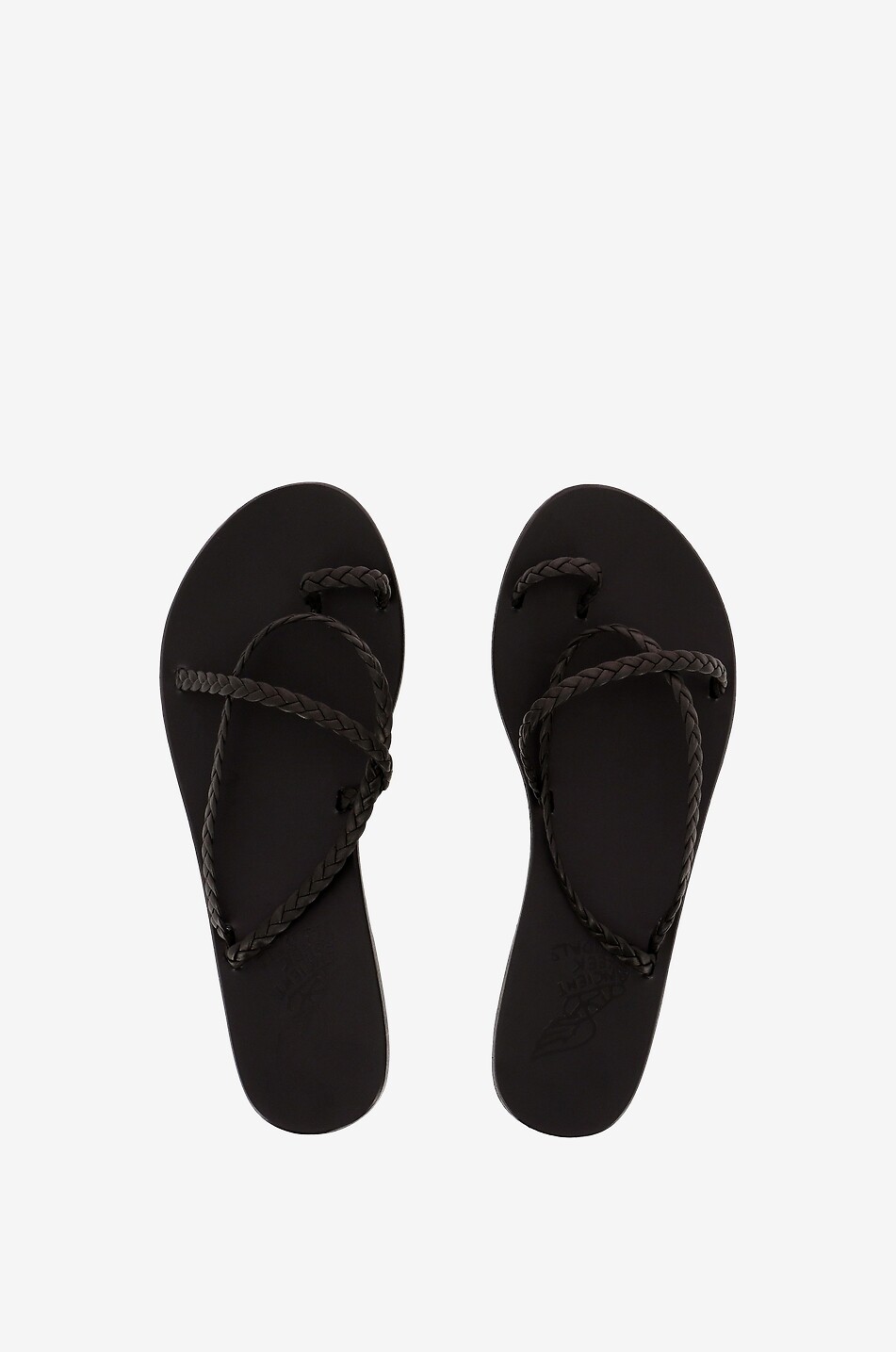 ANCIENT GREEK SANDALS Sandales en cuir Eleftheria Femme NOIR 5