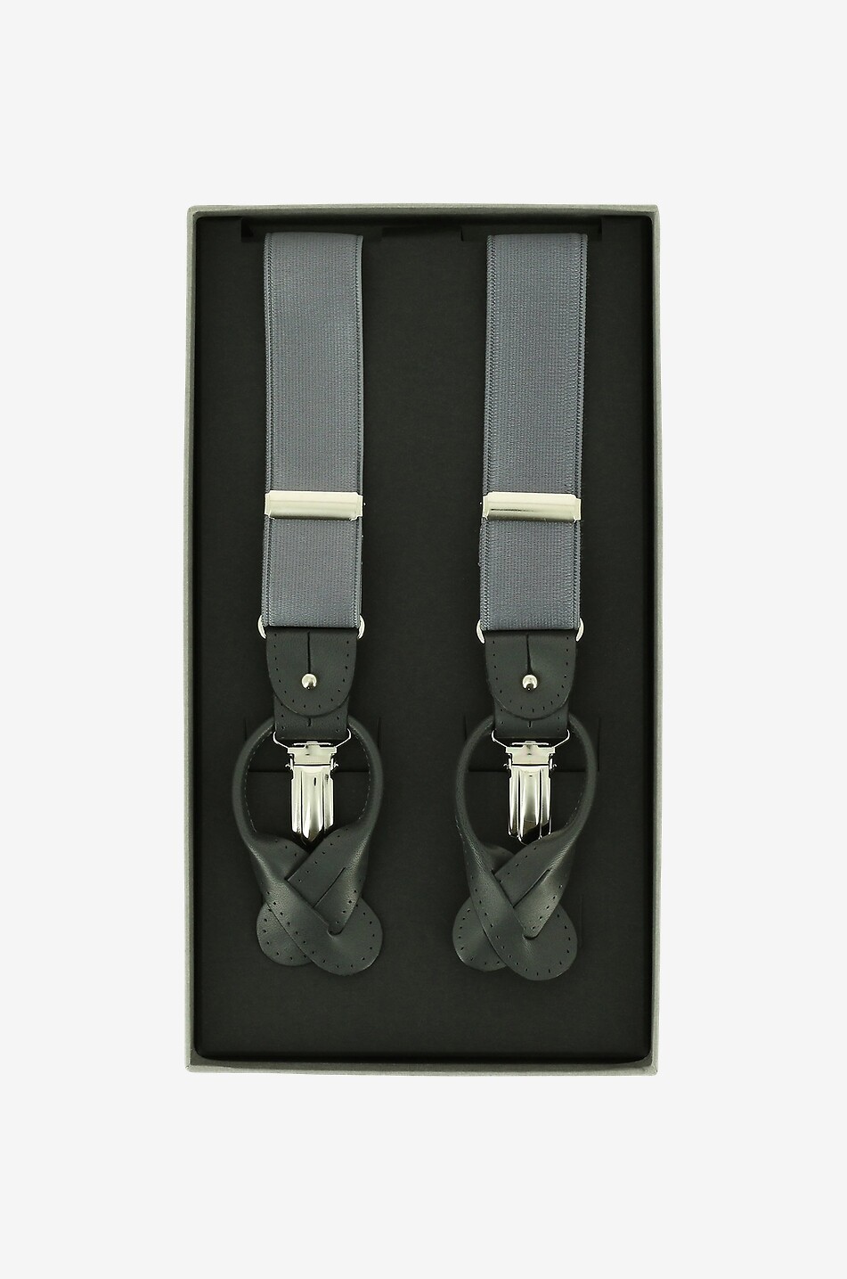 Bretelles en tissu et cuir
