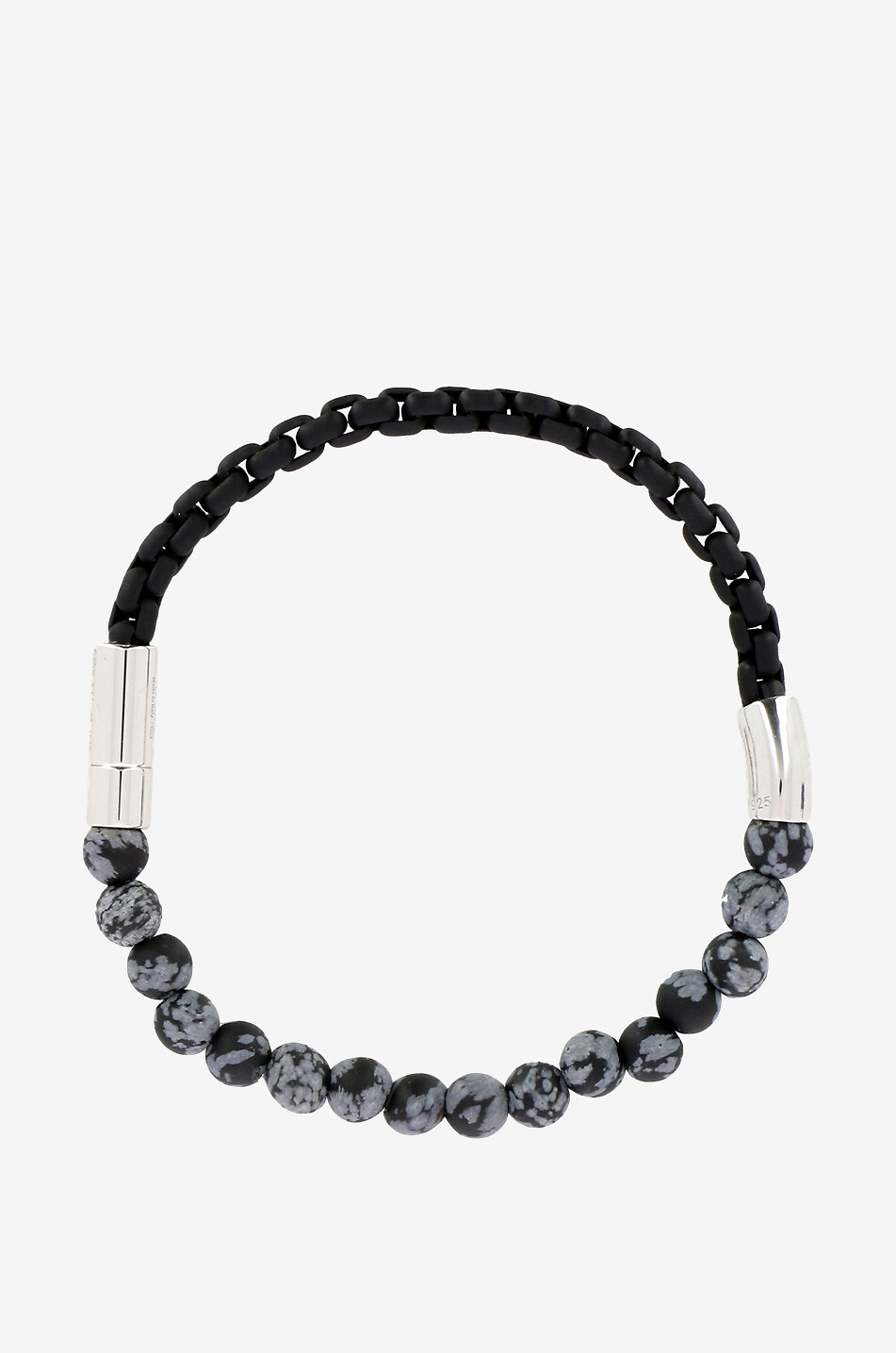 Armband aus Halbedelsteinen und Silber Coco Large