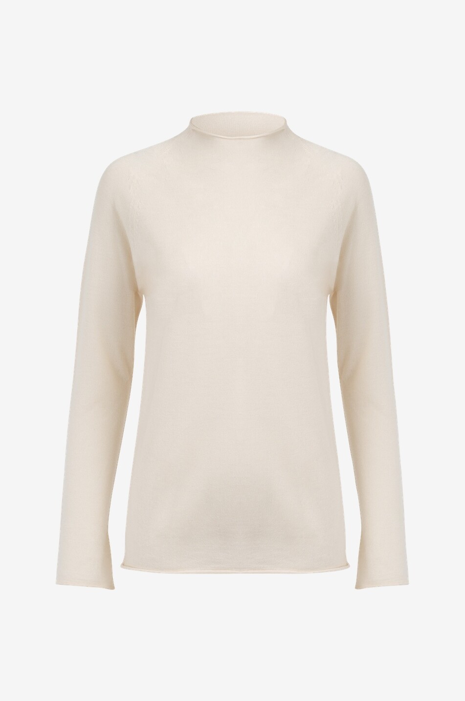 FORTE FORTE Light cashmere, virgin wool and silk jumper Women Light beige 1