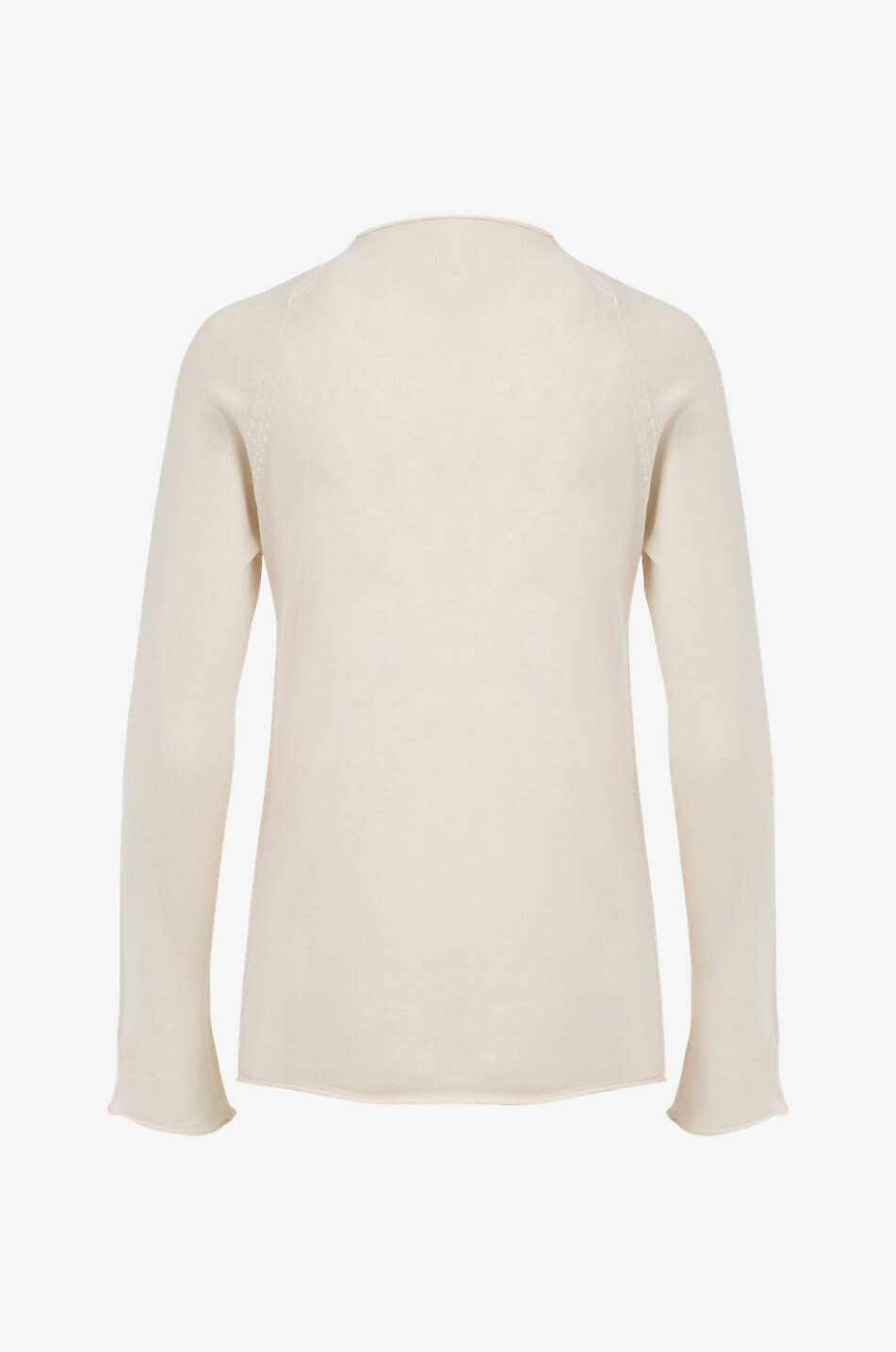 FORTE FORTE Light cashmere, virgin wool and silk jumper Women Light beige 2
