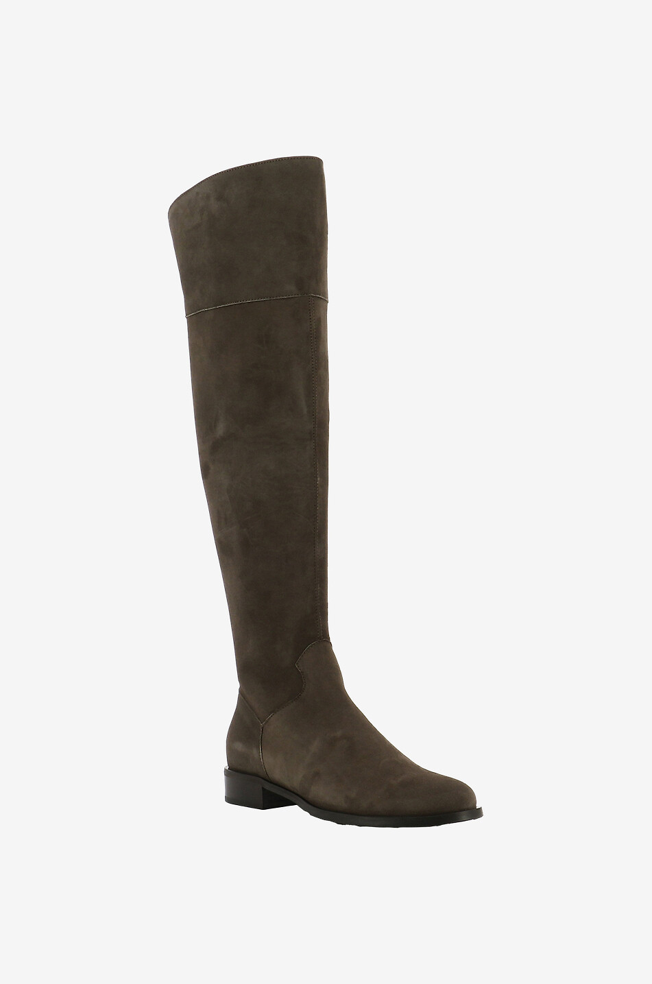 BONGENIE Flache Wildlederstiefel 20 Damen [akeneo-beigefonce] 1