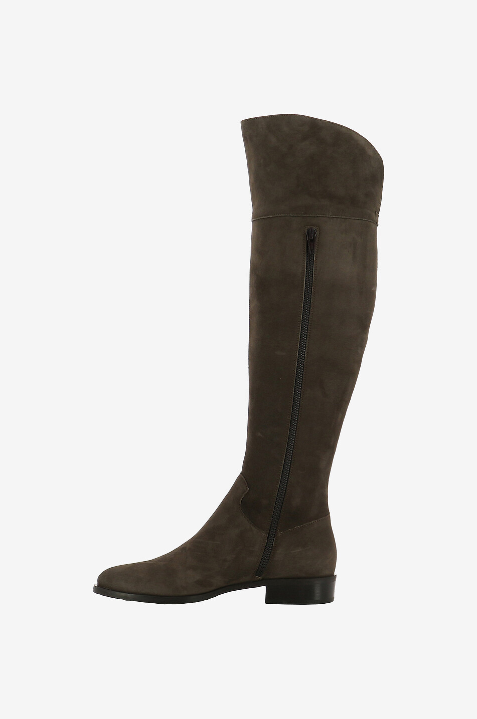BONGENIE Flache Wildlederstiefel 20 Damen [akeneo-beigefonce] 3