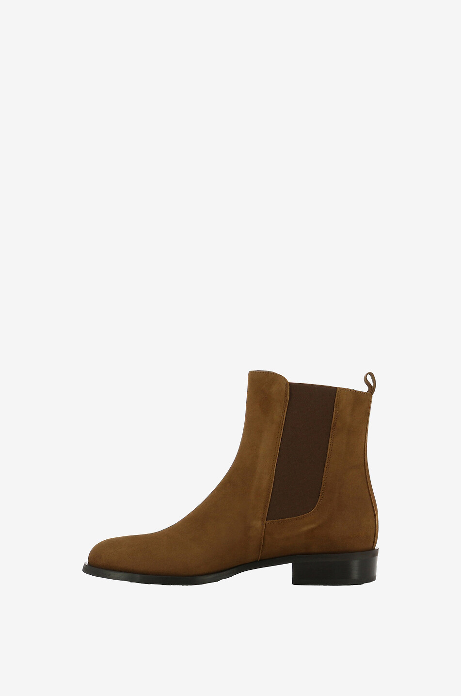 Flat suede ankle boots