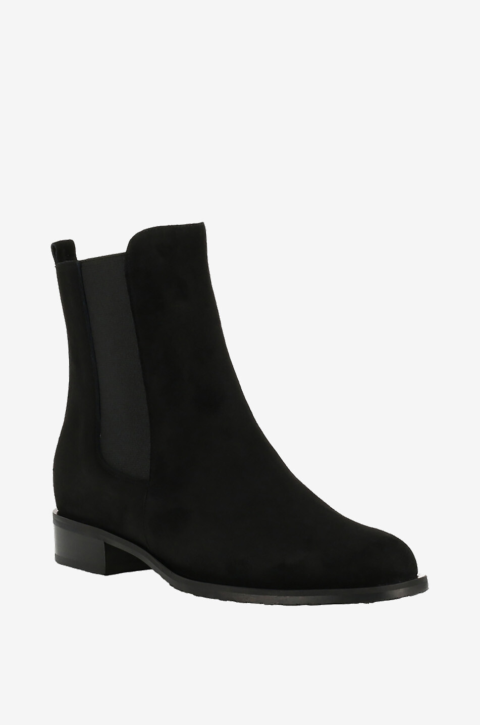 Bottines plates en daim