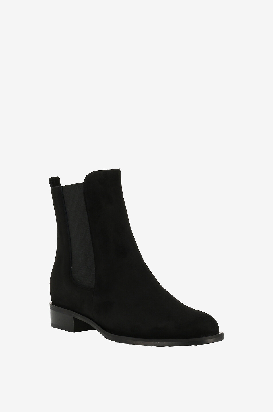 Flat suede ankle boots