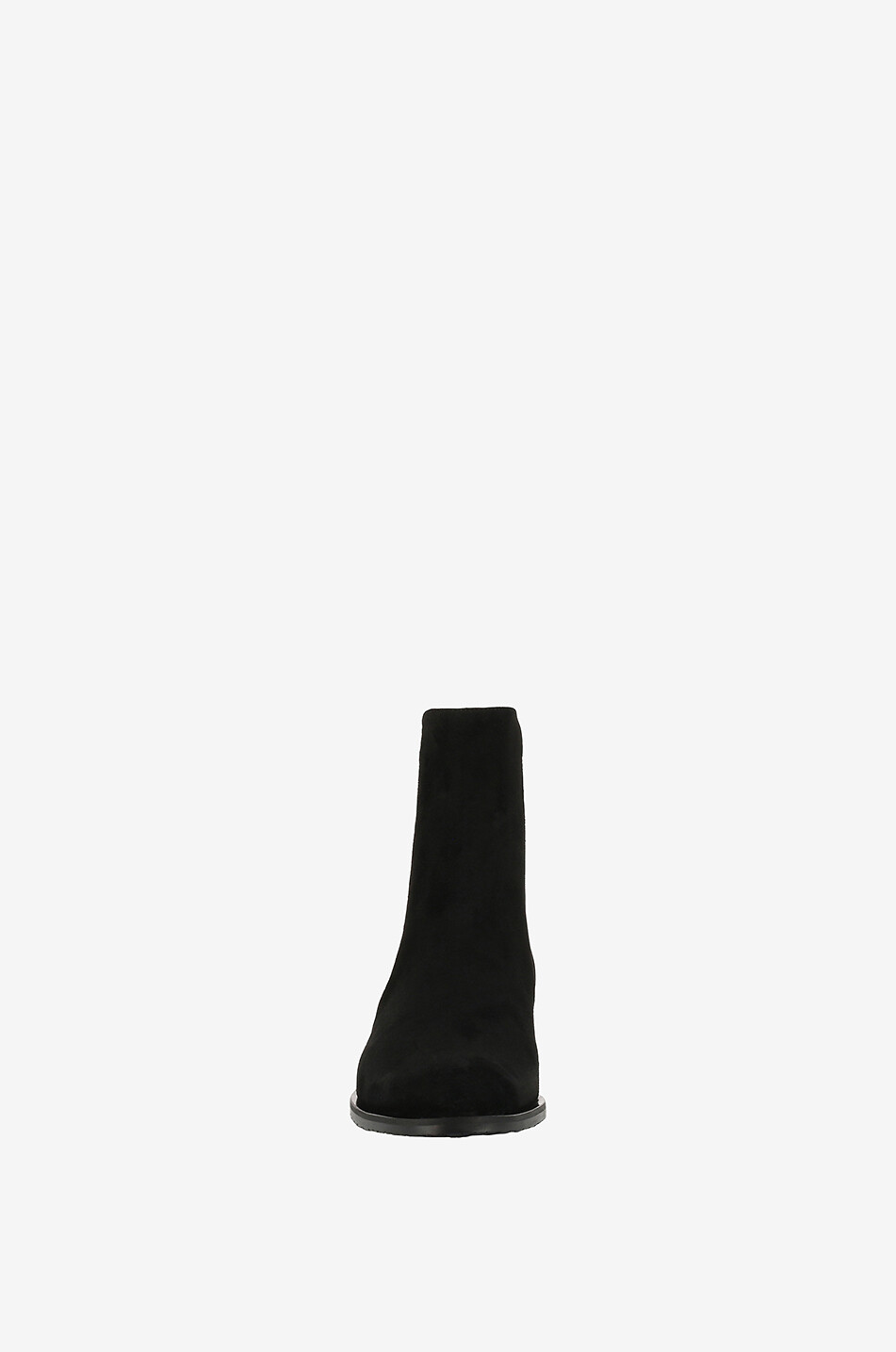 Bottines plates en daim