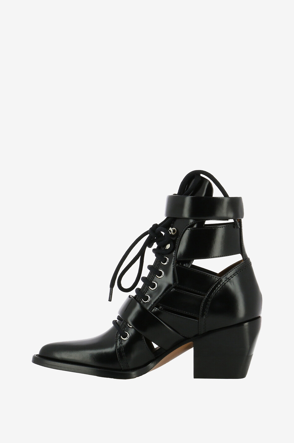 CHLOE Bottines en cuir lisse Rylee Femme NOIR 3
