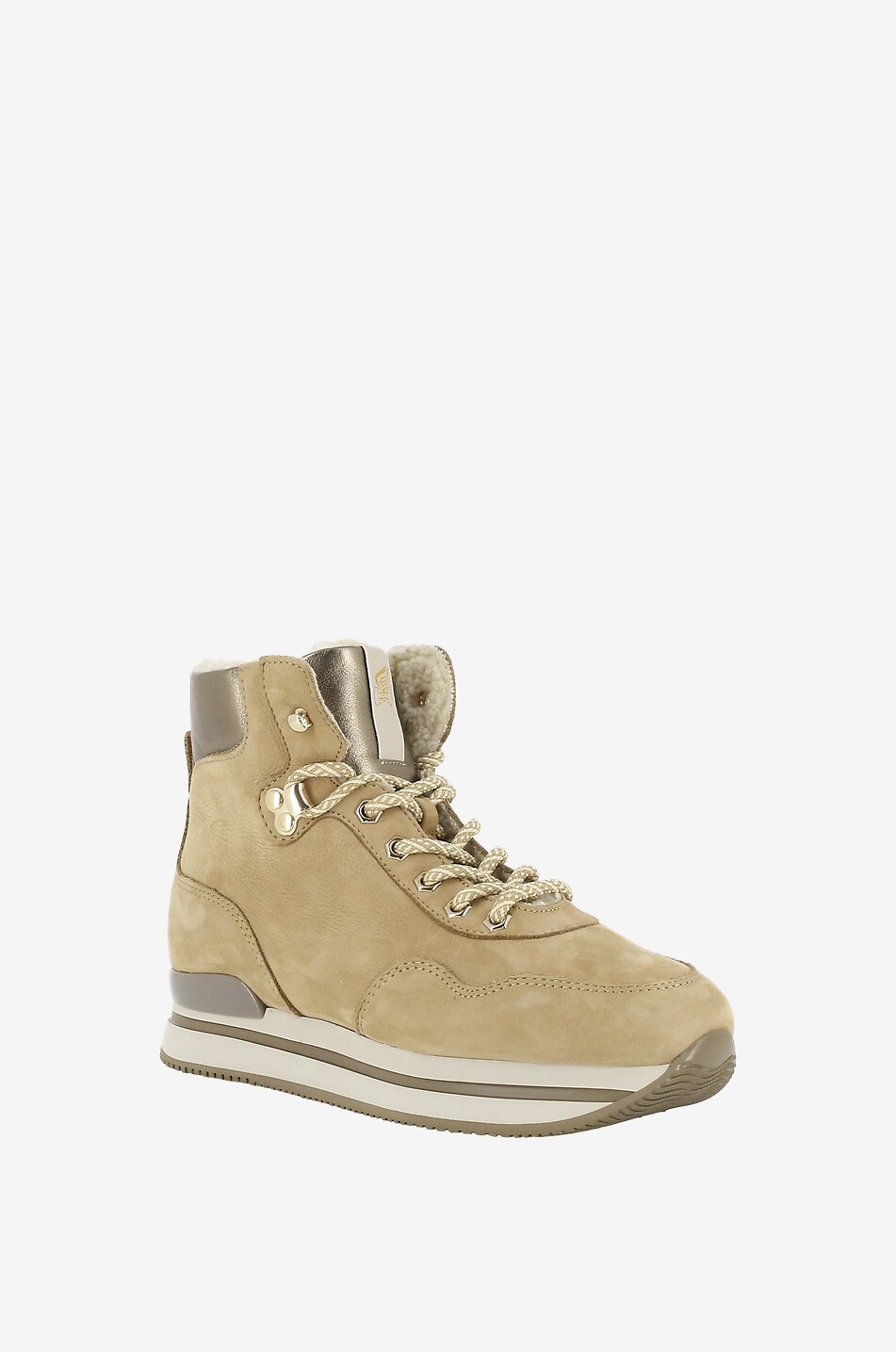HOGAN H222 suede ankle boots Women CAMEL 1