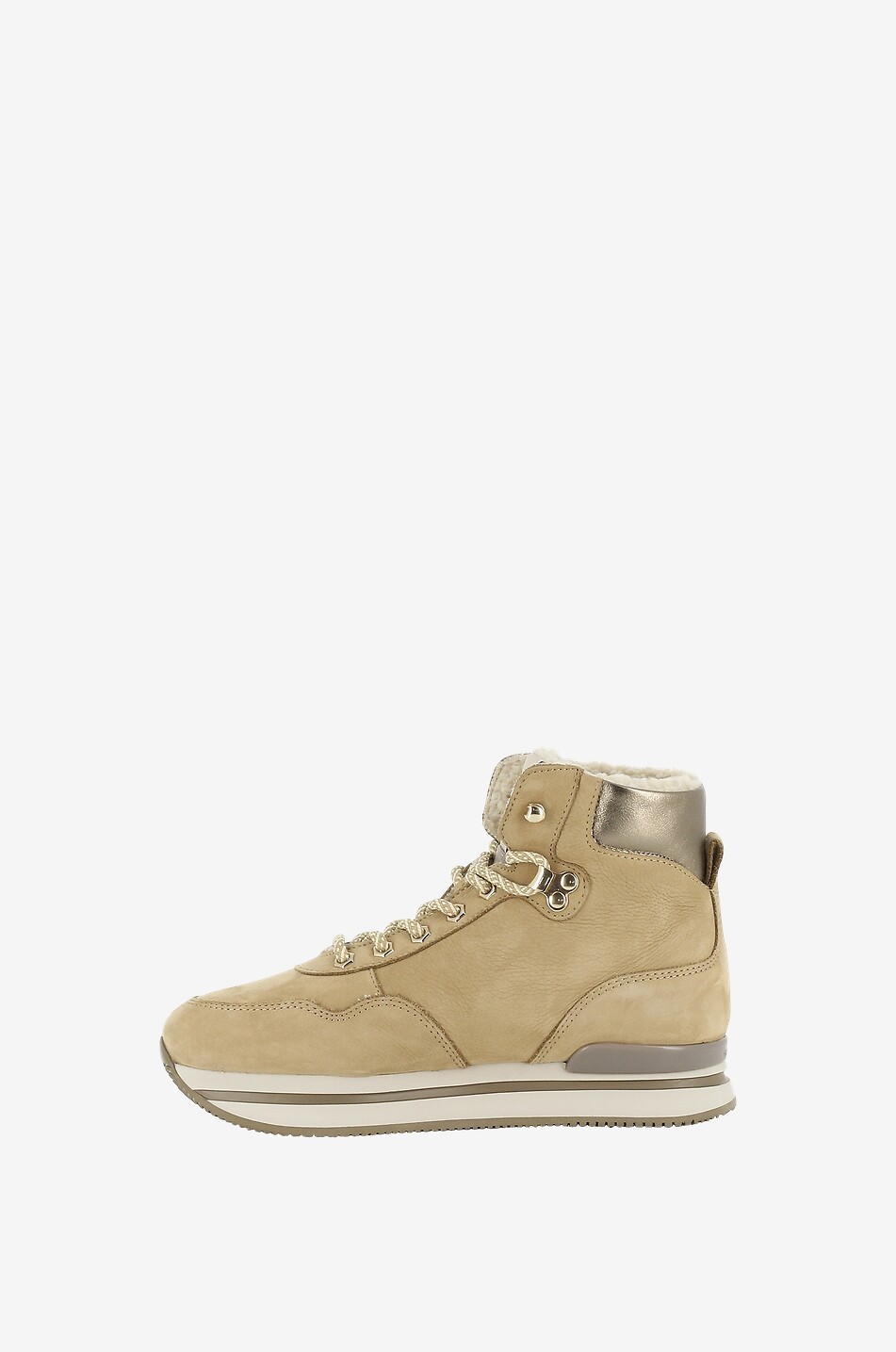 HOGAN H222 suede ankle boots Women CAMEL 3