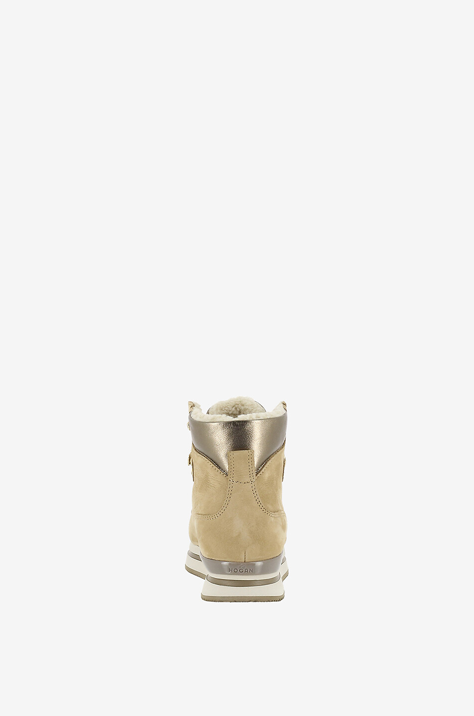 HOGAN H222 suede ankle boots Women CAMEL 4