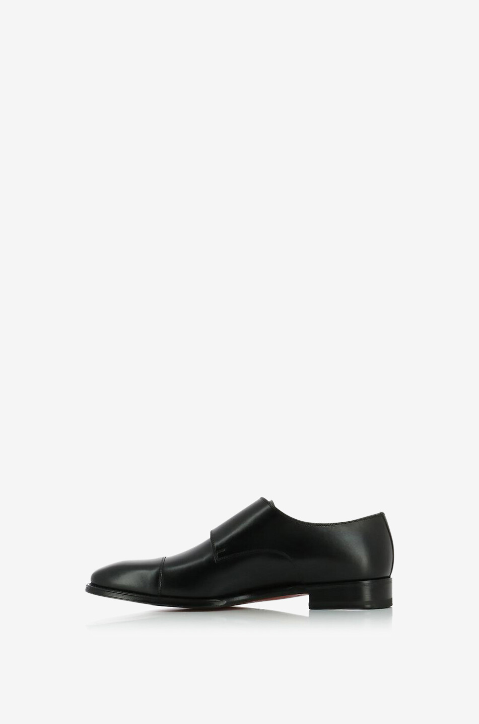 SANTONI Halbschuhe mit Doppelschnalle aus Leder Herren SCHWARZ 3