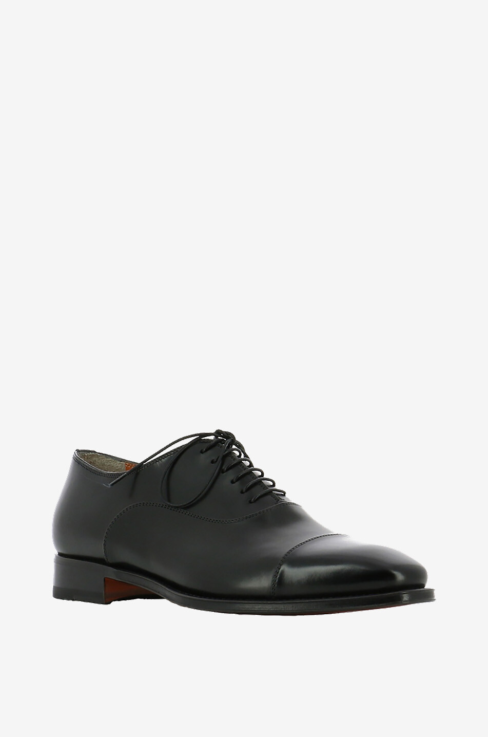 SANTONI Derbies en cuir lisse Homme NOIR 1