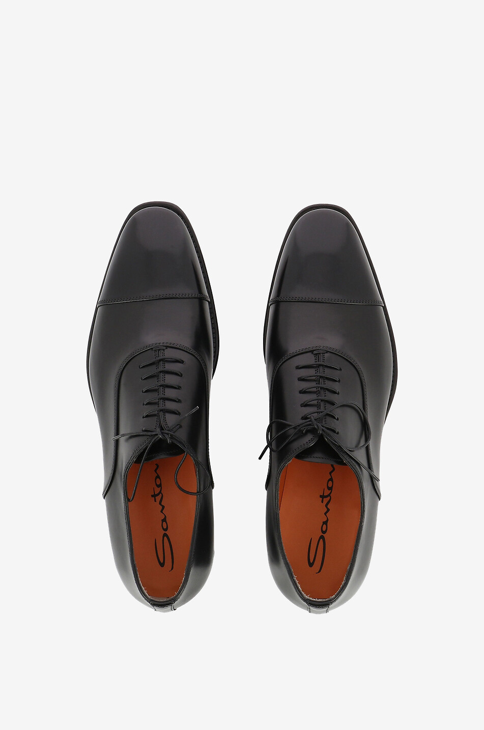 Smooth leather brogues SANTONI Bongenie