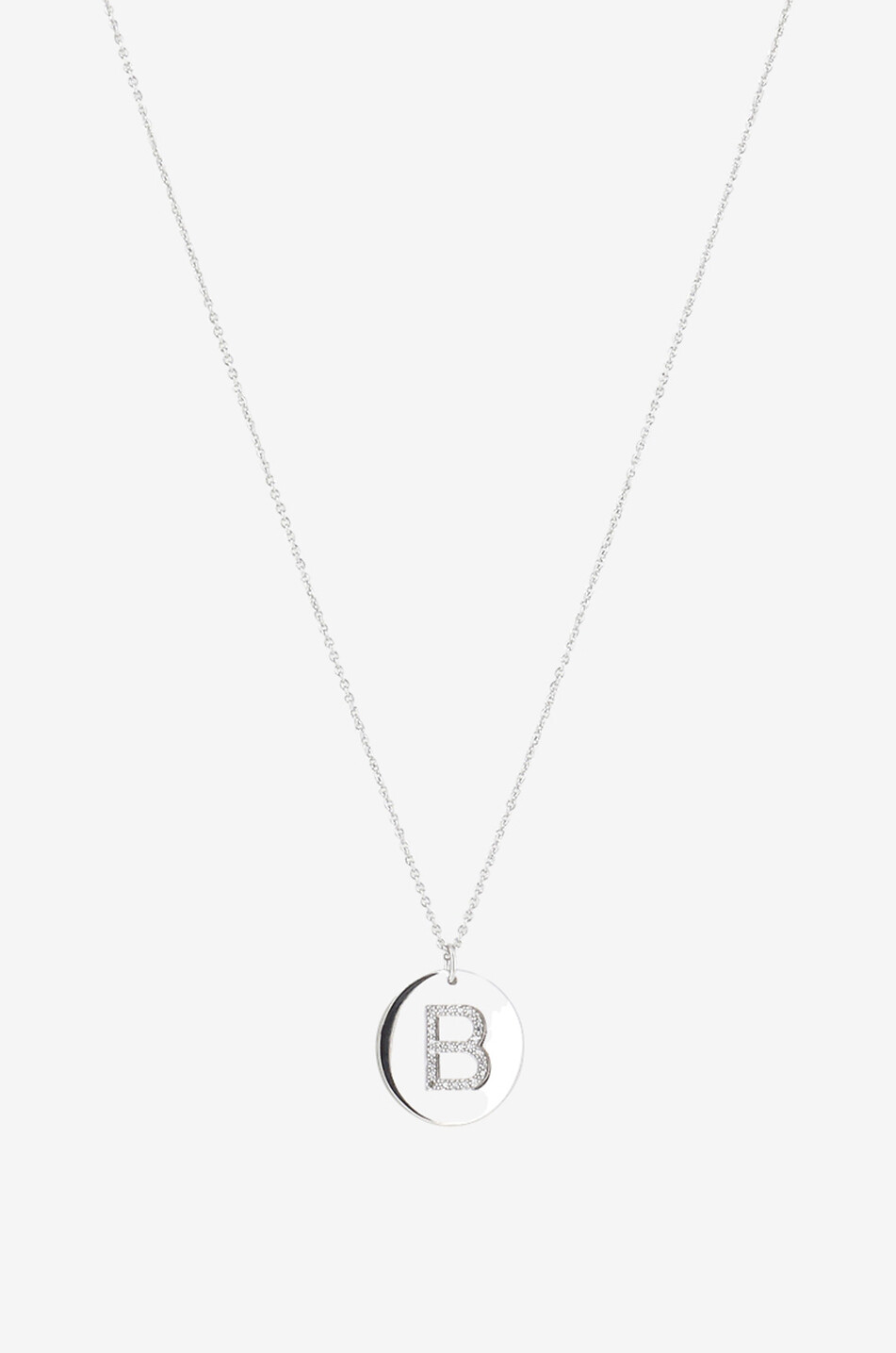 AVINAS Halskette aus rhodiniertem Silber Initial B Damen SILBER 1
