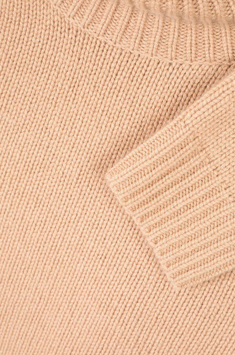 BONGENIE Pull en cachemire à col cheminée Femme CAMEL 3