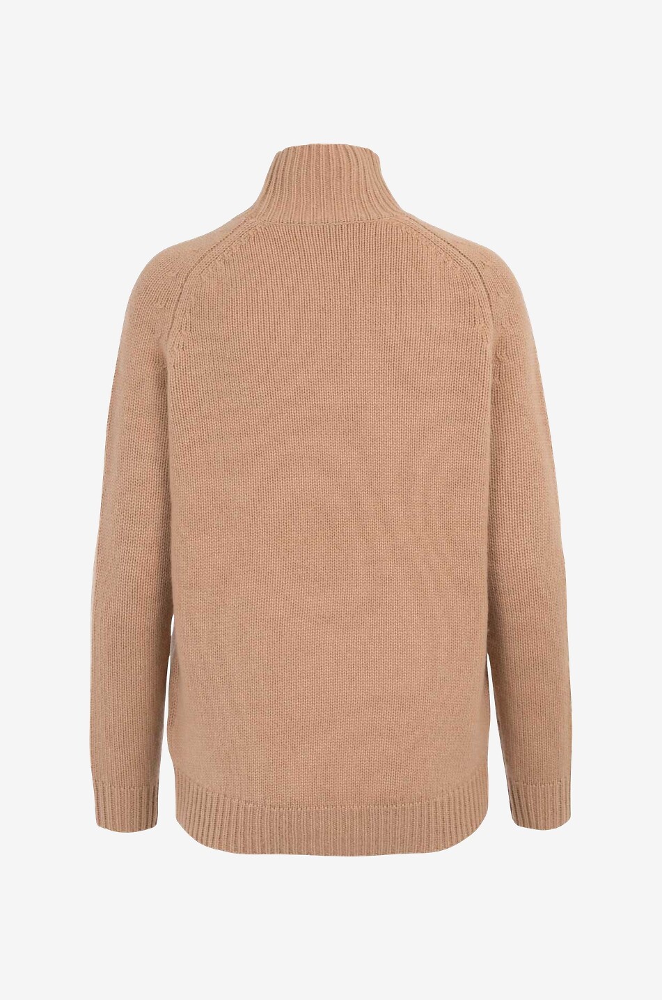 BONGENIE Pull en cachemire à col cheminée Femme CAMEL 2