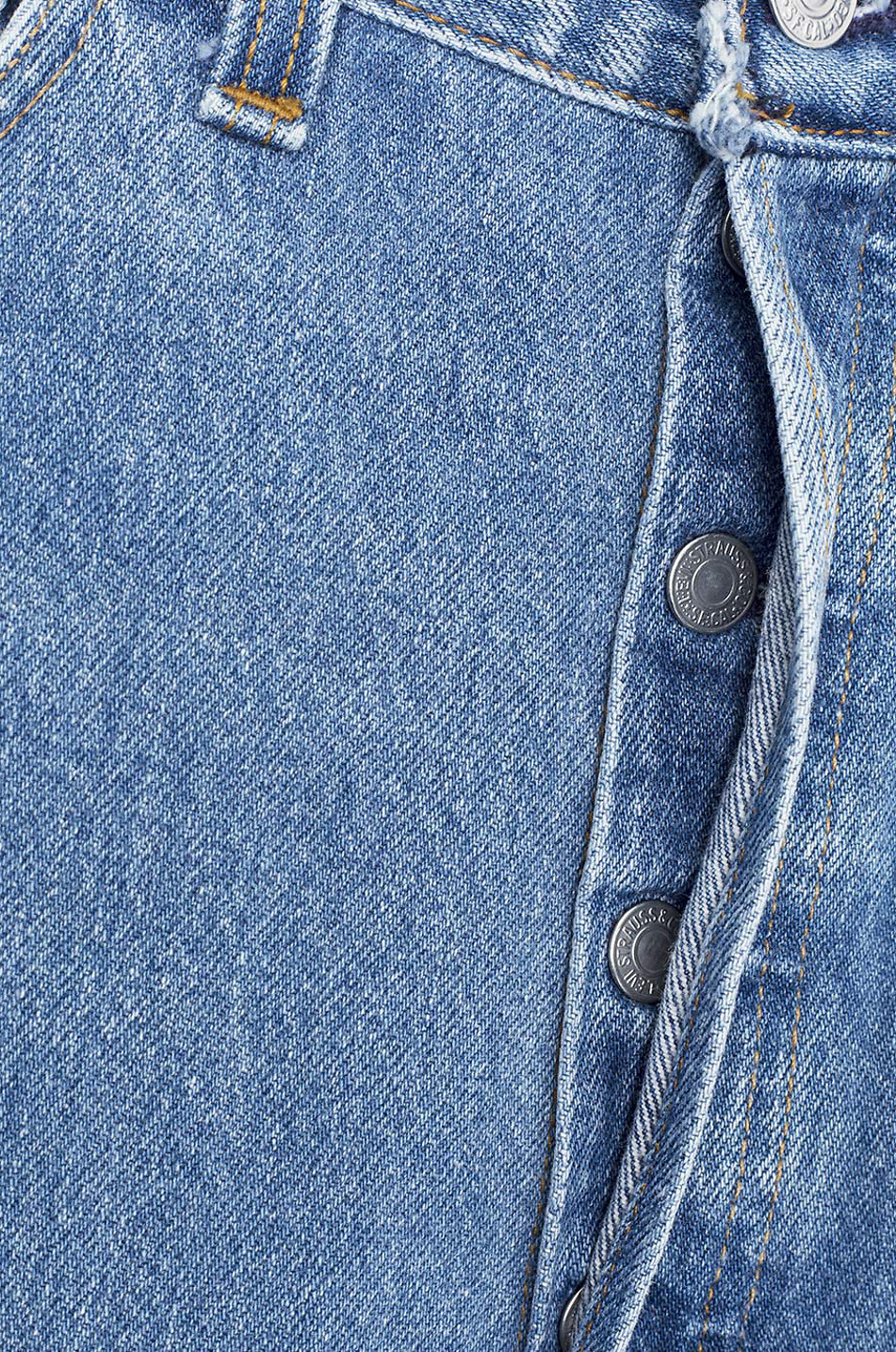 RE/DONE Gerade verkürzte Jeans Stove Pipe Damen DUNKELBLAU 3