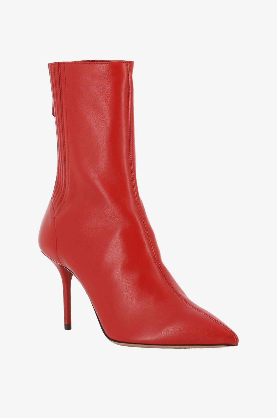 AQUAZZURA Saint Honoré leather ankle boots Women RED 1