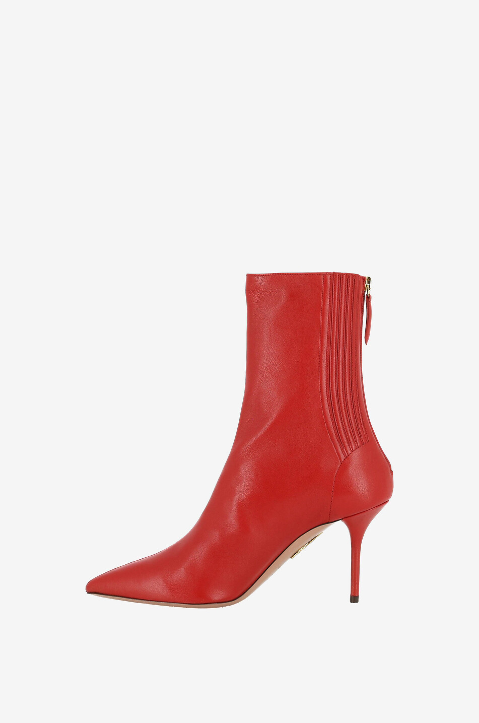 AQUAZZURA Saint Honoré leather ankle boots Women RED 3