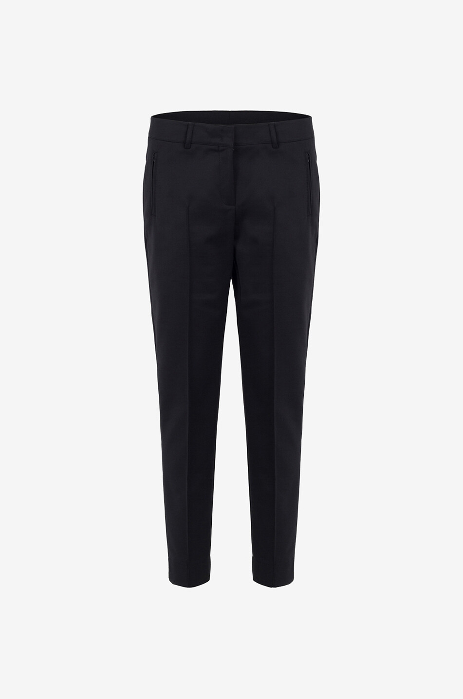 Fabia slim fitting cotton blend trousers