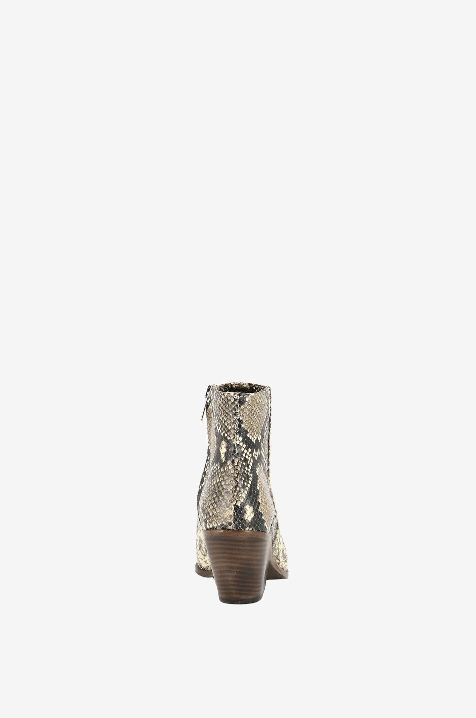 BONGENIE Stiefeletten aus Wildleder in Schlangenoptik Damen HELLBRAUN 4