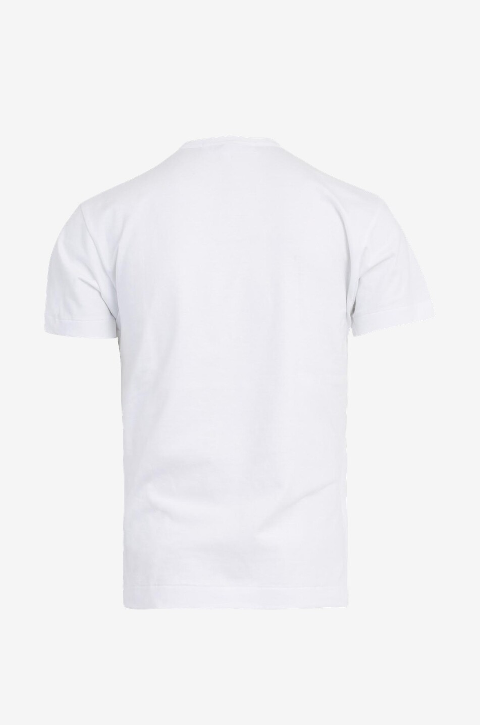 COMME DES GARCONS PLAY Red Heart embroidered and printed cotton T-shirt Men WHITE 2