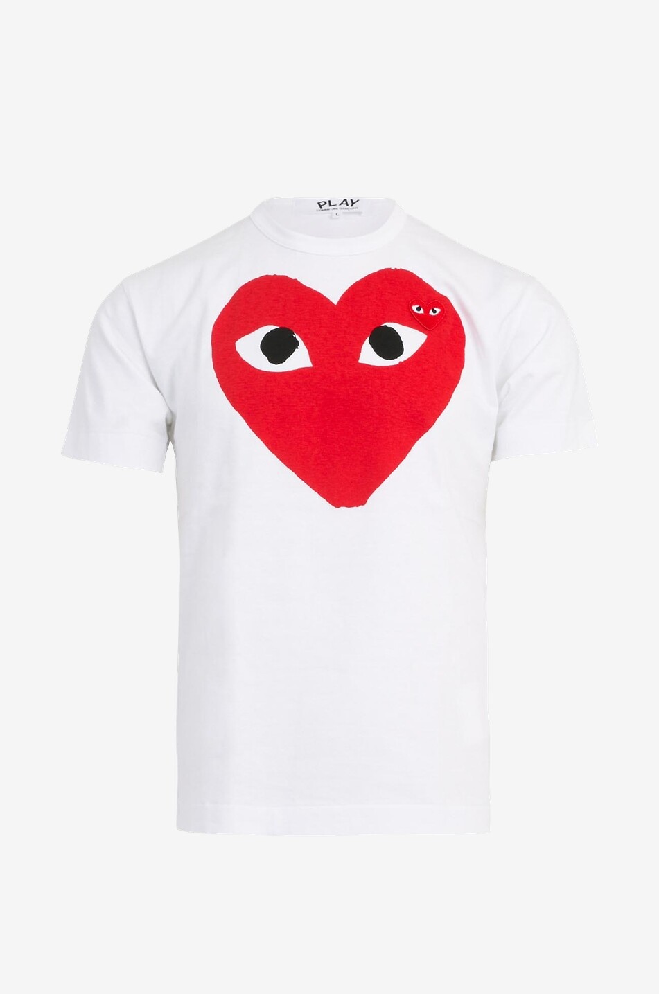 Red Heart embroidered and printed cotton T-shirt