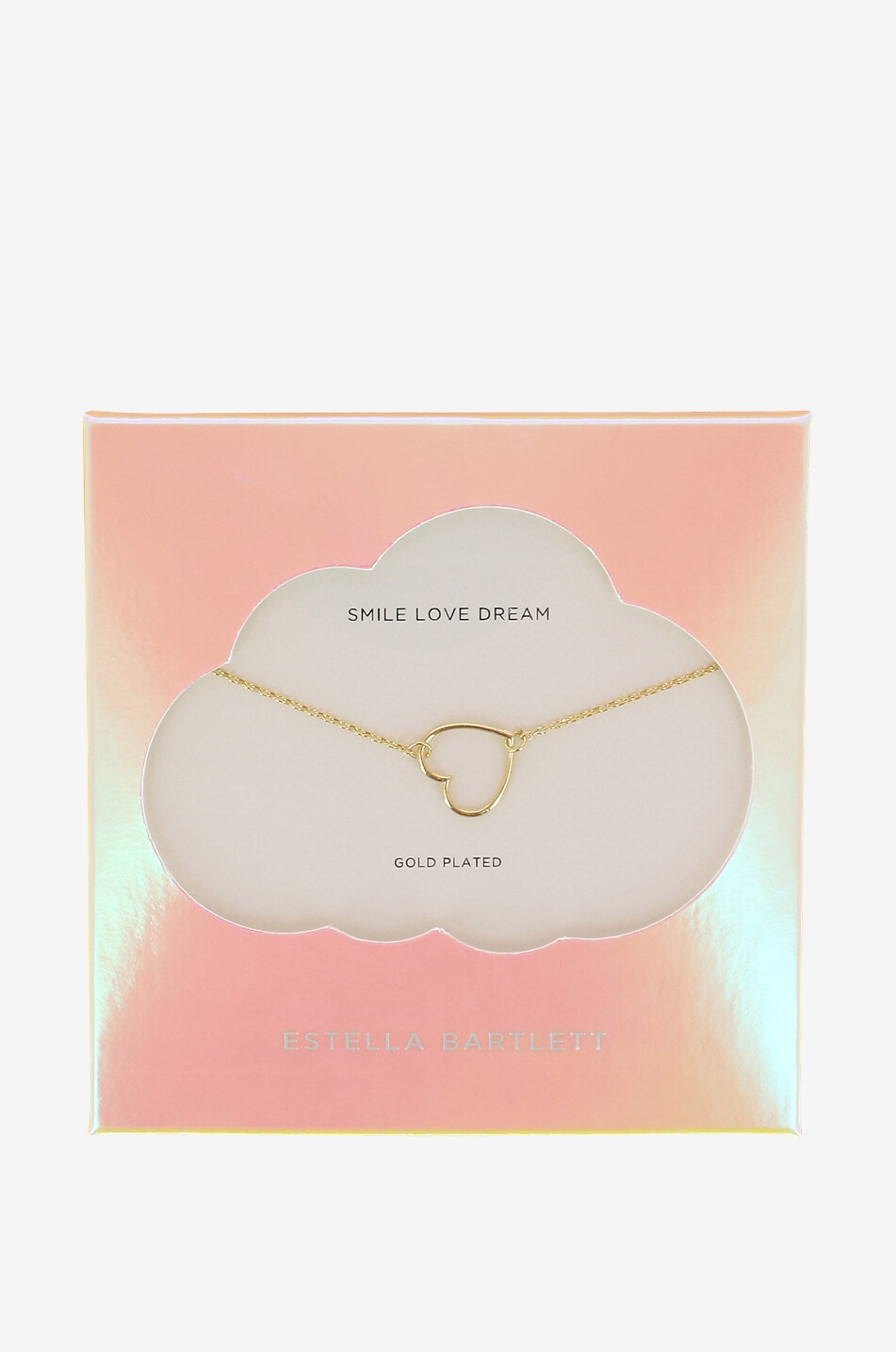 Goldene Halskette Open Heart