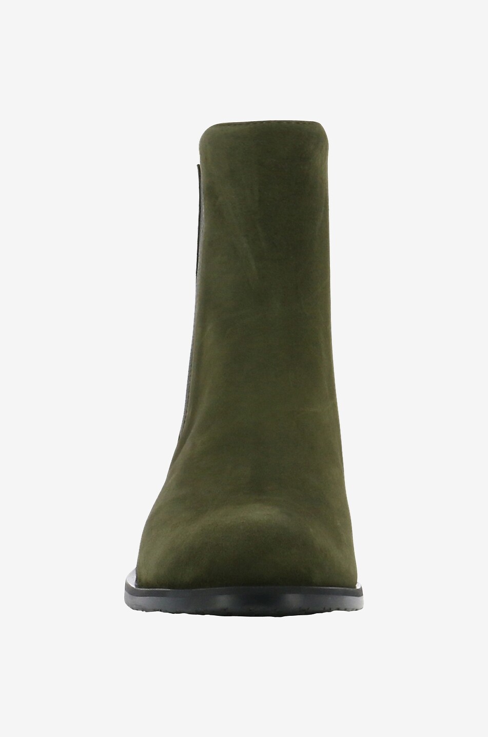 BONGENIE Flache Stiefeletten aus Wildleder Damen DUNKLES KHAKI 2