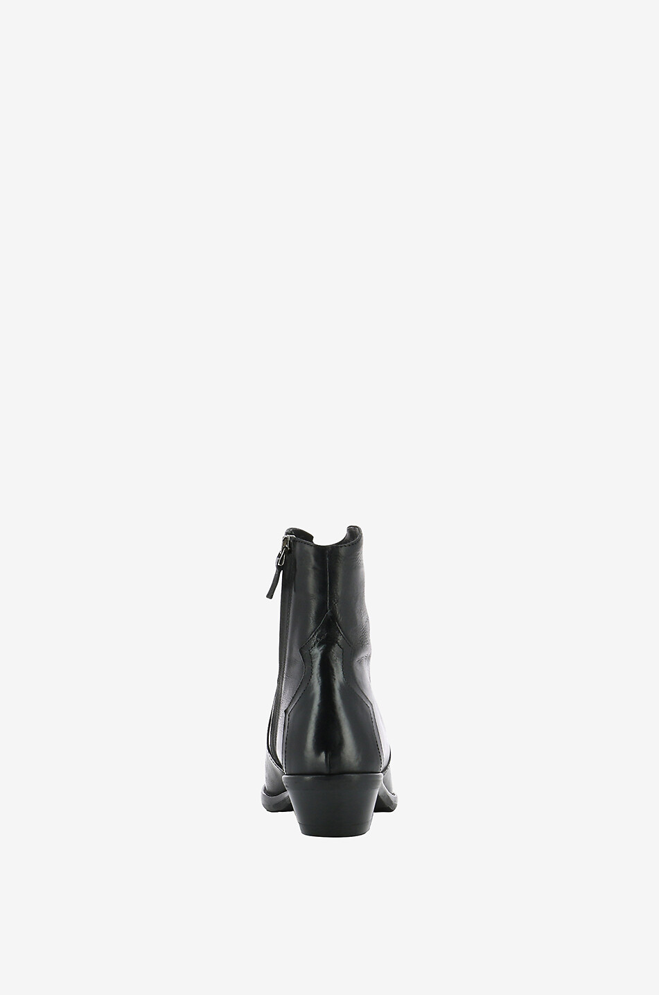 BONGENIE Stiefeletten im Western-Look aus Leder in Vintage-Optik Damen SCHWARZ 4