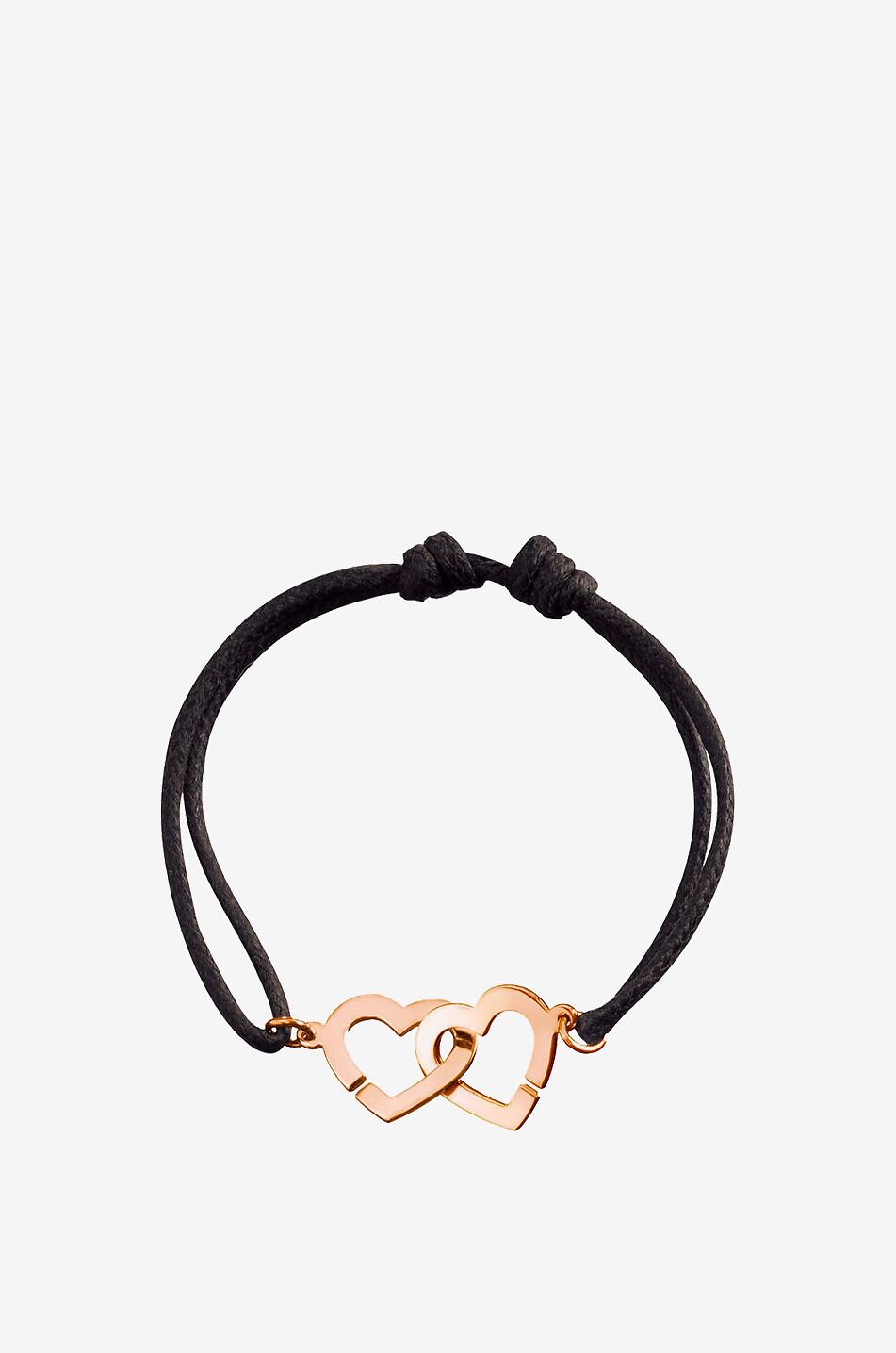 Double Cœurs cord bracelet