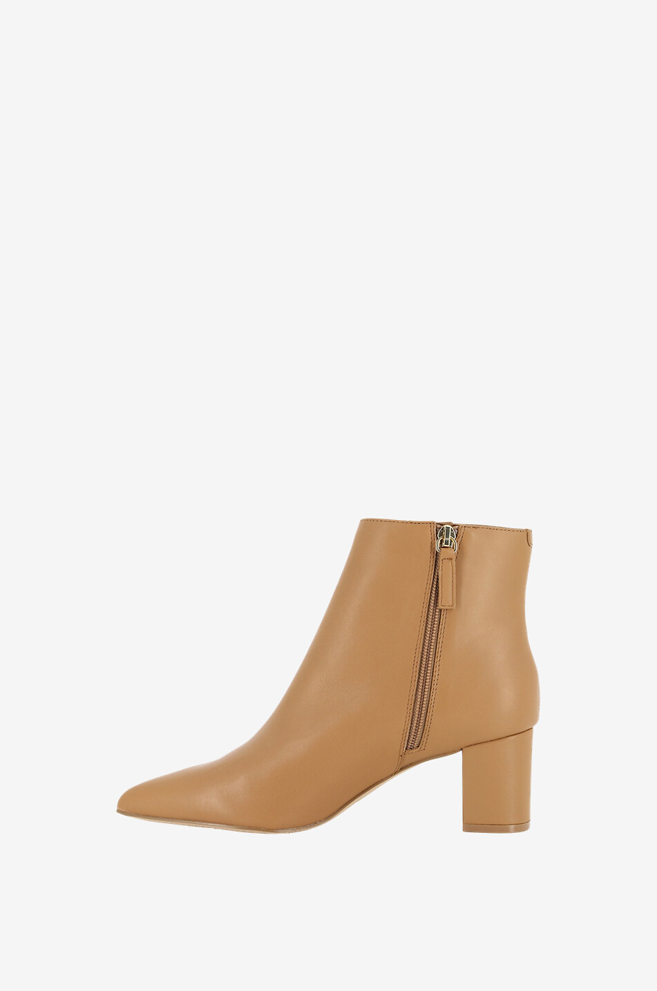KURT GEIGER LONDON Burlington 60 pointy toe heeled leather ankle boots Women CAMEL 3