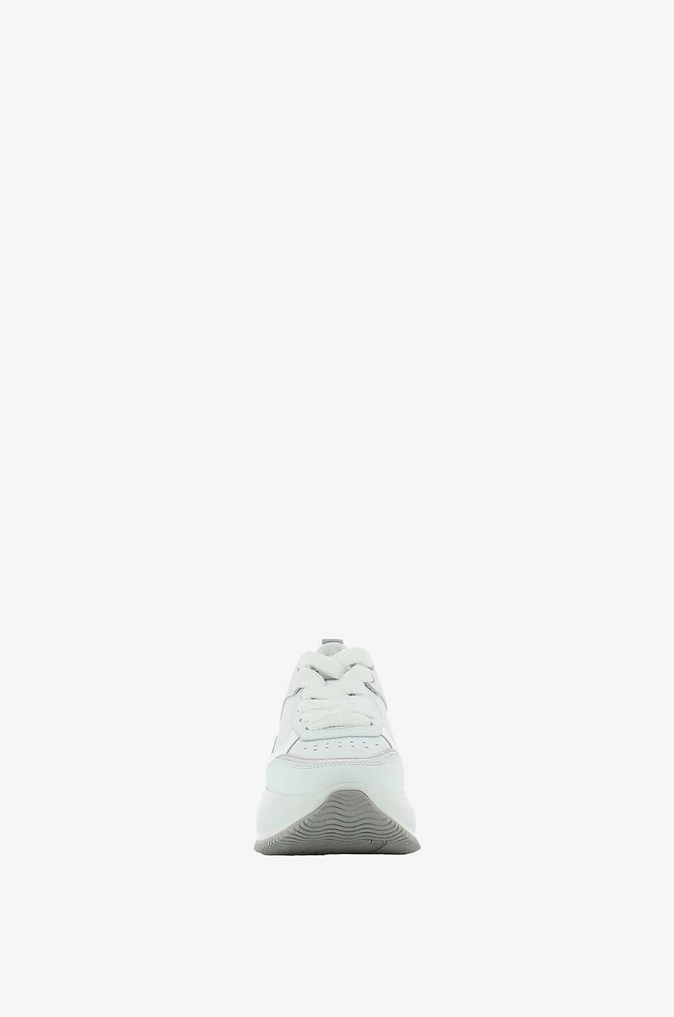 HOGAN Sneakers aus Leder mit silbernem Detail Maxi I Active Damen WEISS 2