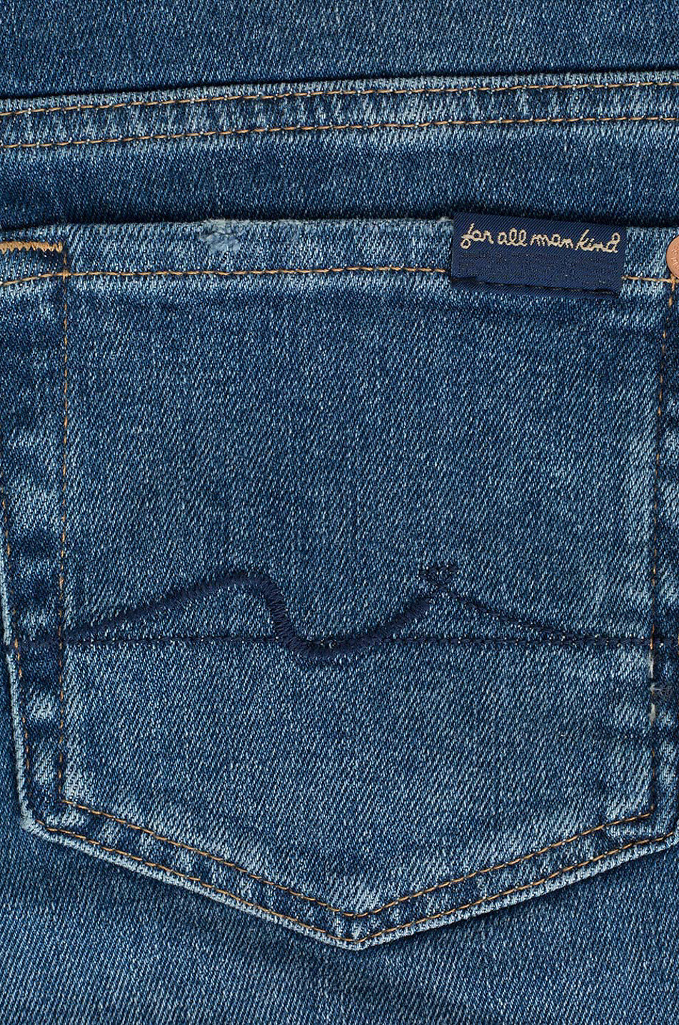 7 FOR ALL MANKIND Short en jean Boy Pier Femme BLEU MOYEN 3