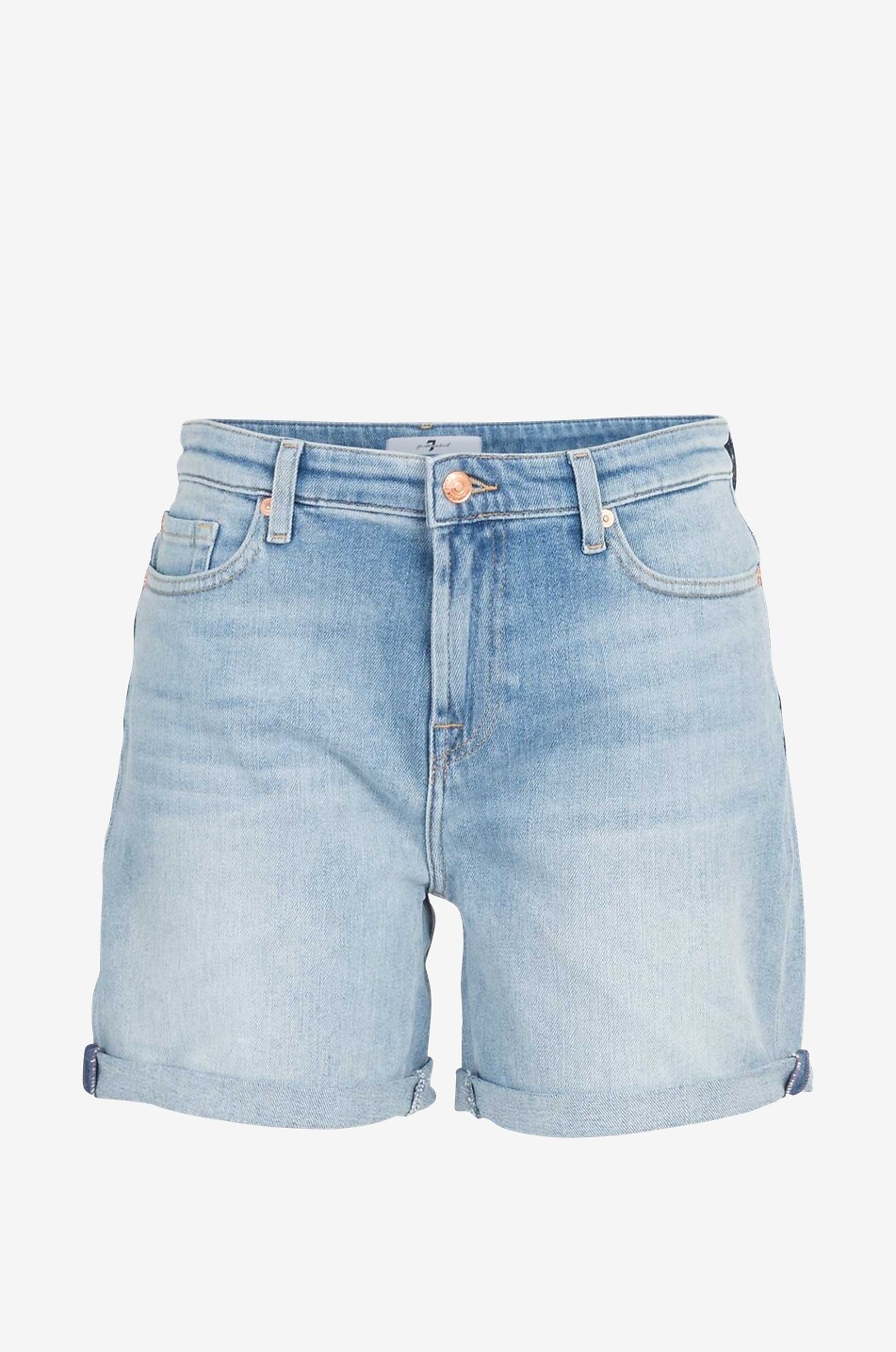 Short taille haute en jean Boy Blurred