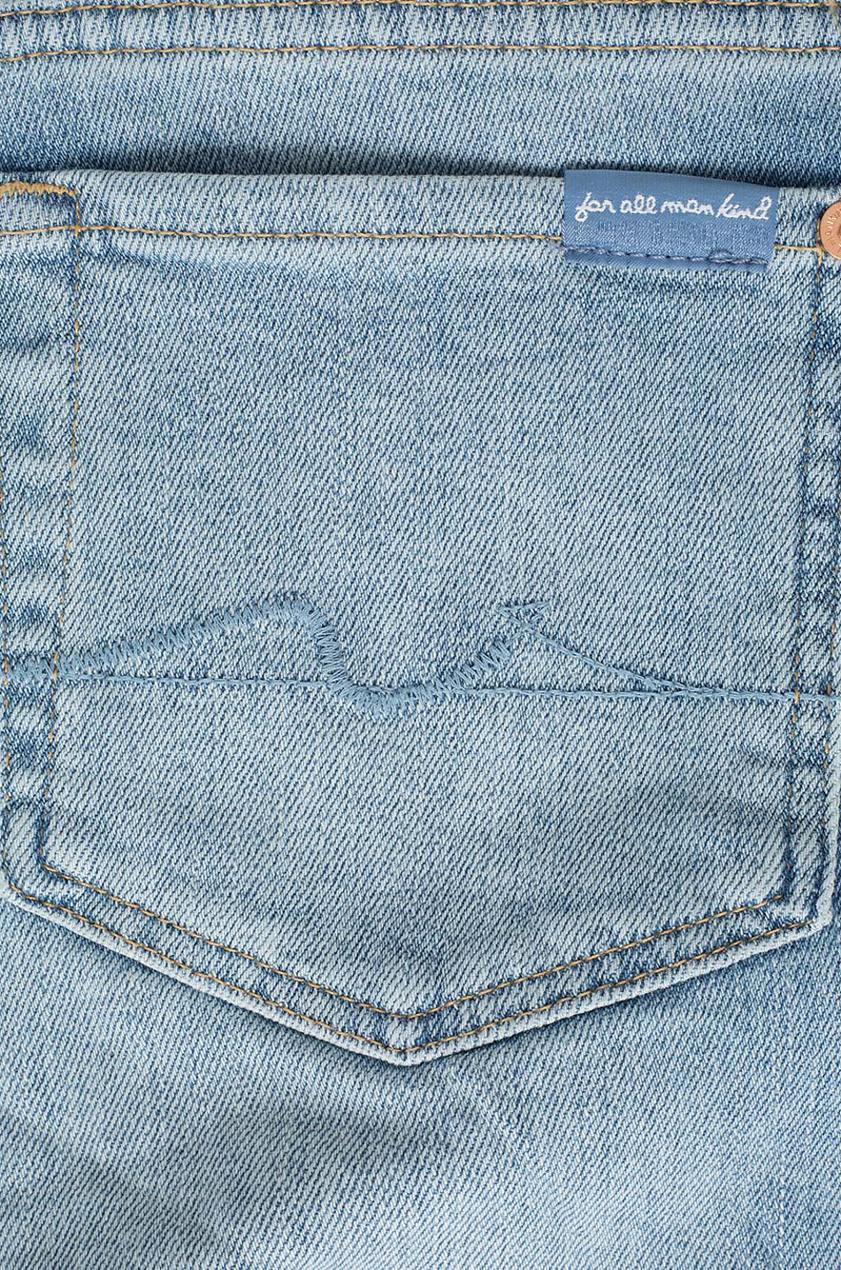 Short taille haute en jean Boy Blurred
