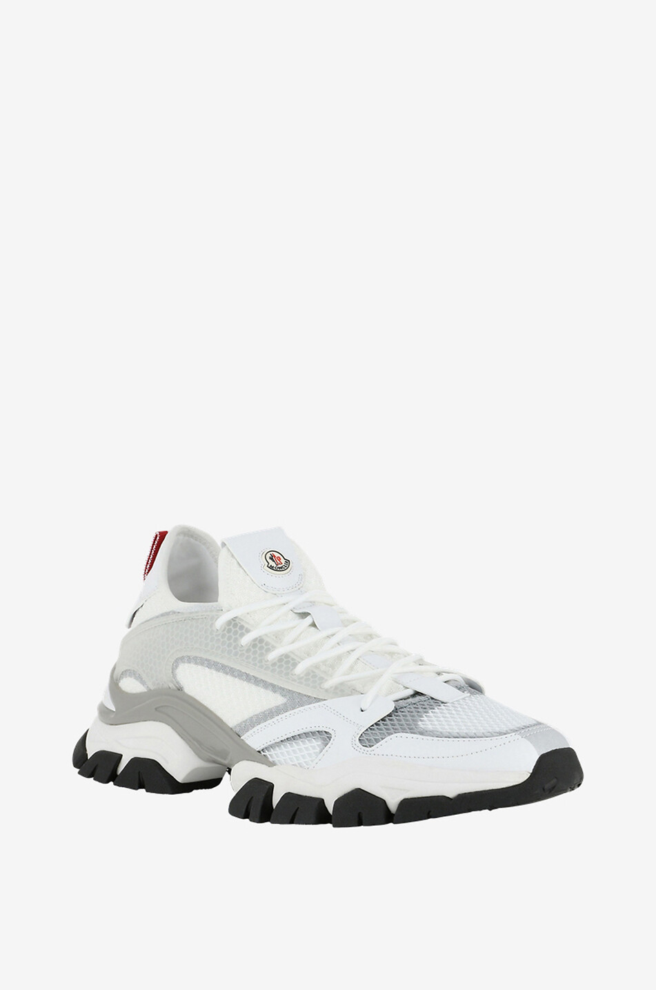 MONCLER Trevor hiking spirit mesh and leather sneakers Men WHITE 1