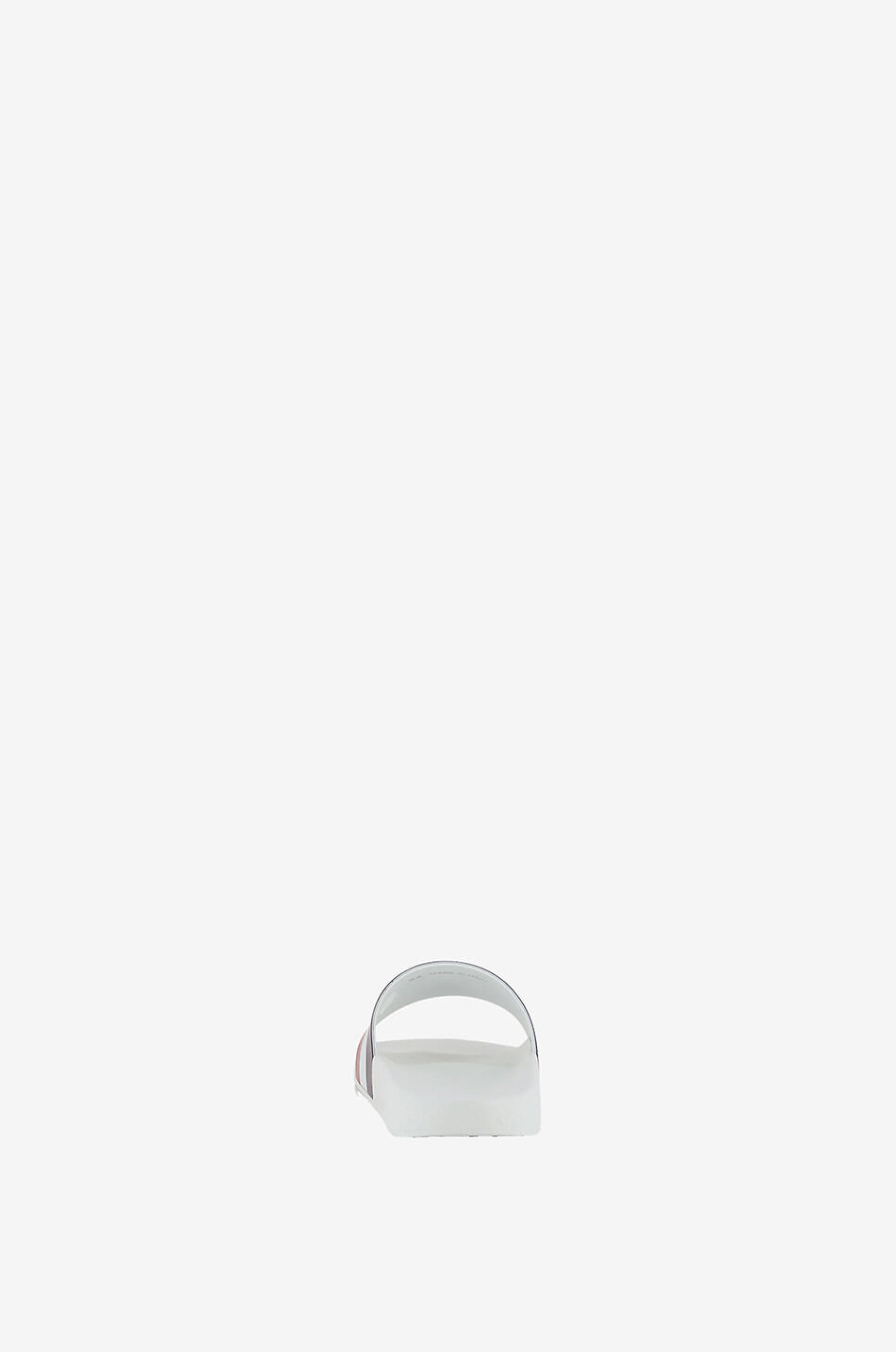 MONCLER Claquettes tricolores détail logo Basile Homme BLANC 4