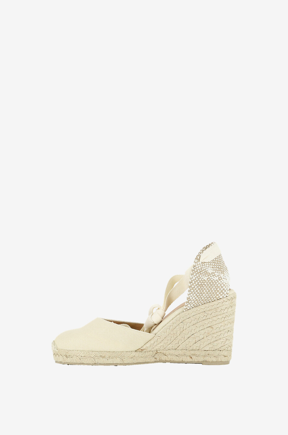 CASTANER Espadrilles compensées à lacer Carina 9 cm Femme BLANC CASSE 3