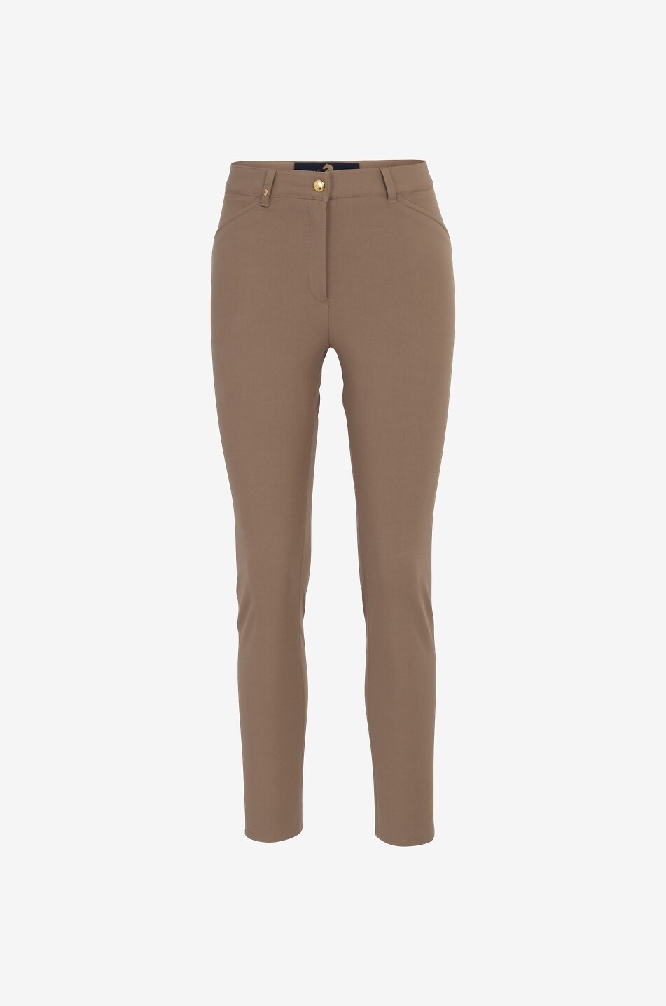 PAMELA HENSON Verkürzte Skinny-Fit-Hose aus italienischem Stoff Ellen Damen BRAUN 1