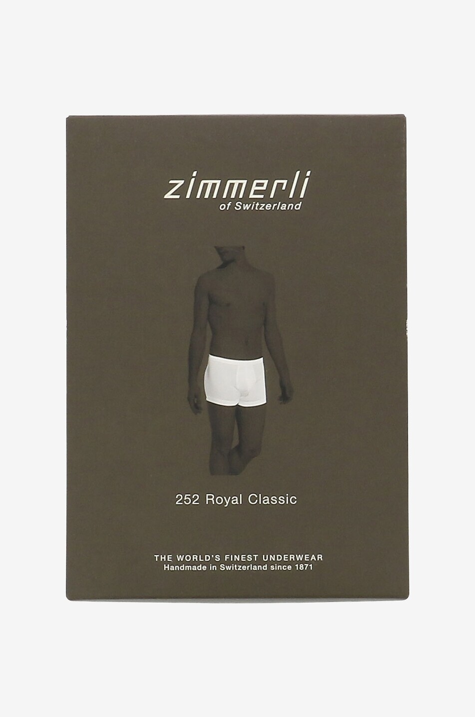 ZIMMERLI Boxer en coton 252 Royal Classic Homme BLANC 1