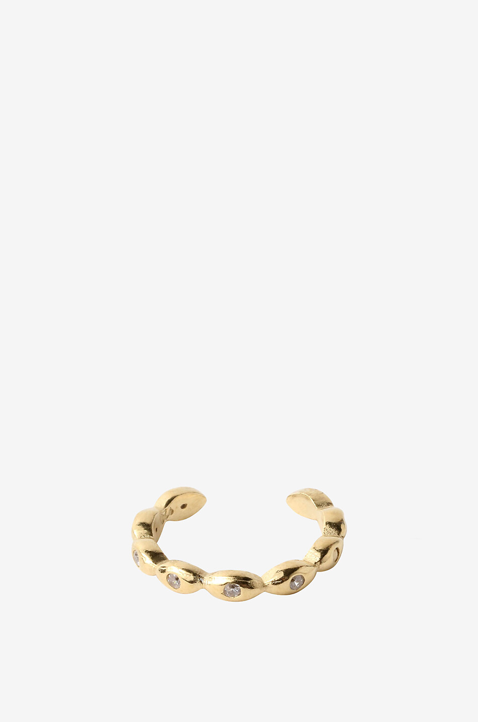 Boucles d'oreilles de serrage plaquées or 871PO3