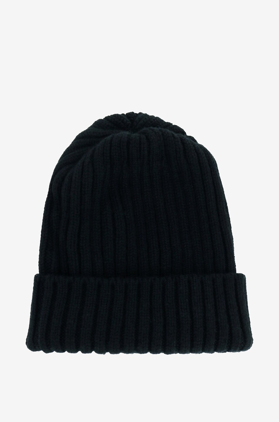 FEDELI Bonnet en cachemire côtelé Web Homme NOIR 1