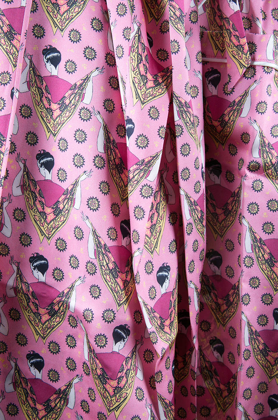 LIBERTY LONDON Set de pyjama en soie charmeuse imprimée Sweet Thing Femme ROSE 5