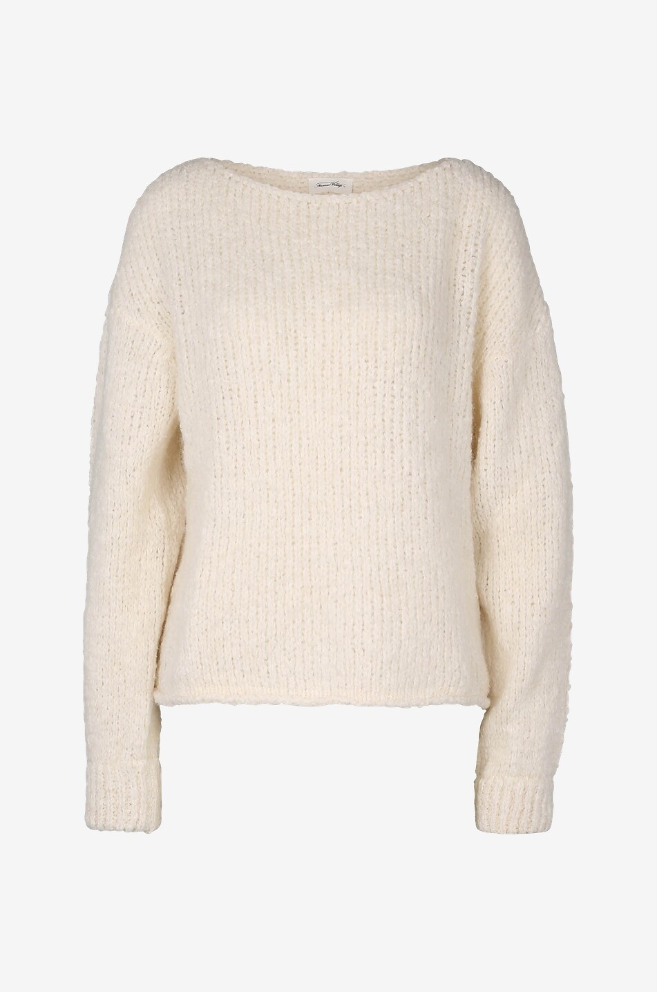 AMERICAN VINTAGE Pull en coton, alpaga et laine mélangés Tudbury Femme Beige clair 1