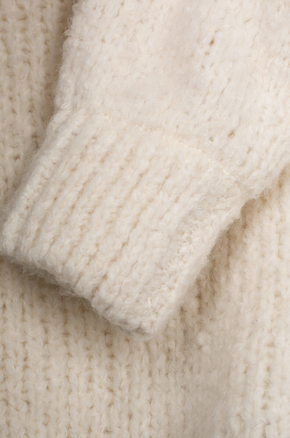 AMERICAN VINTAGE Pull en coton, alpaga et laine mélangés Tudbury Femme Beige clair 3